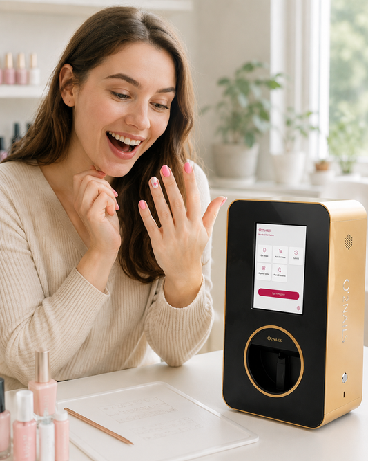 X12.5 in salon — mounted, premium finish, photo-grade nail printing
