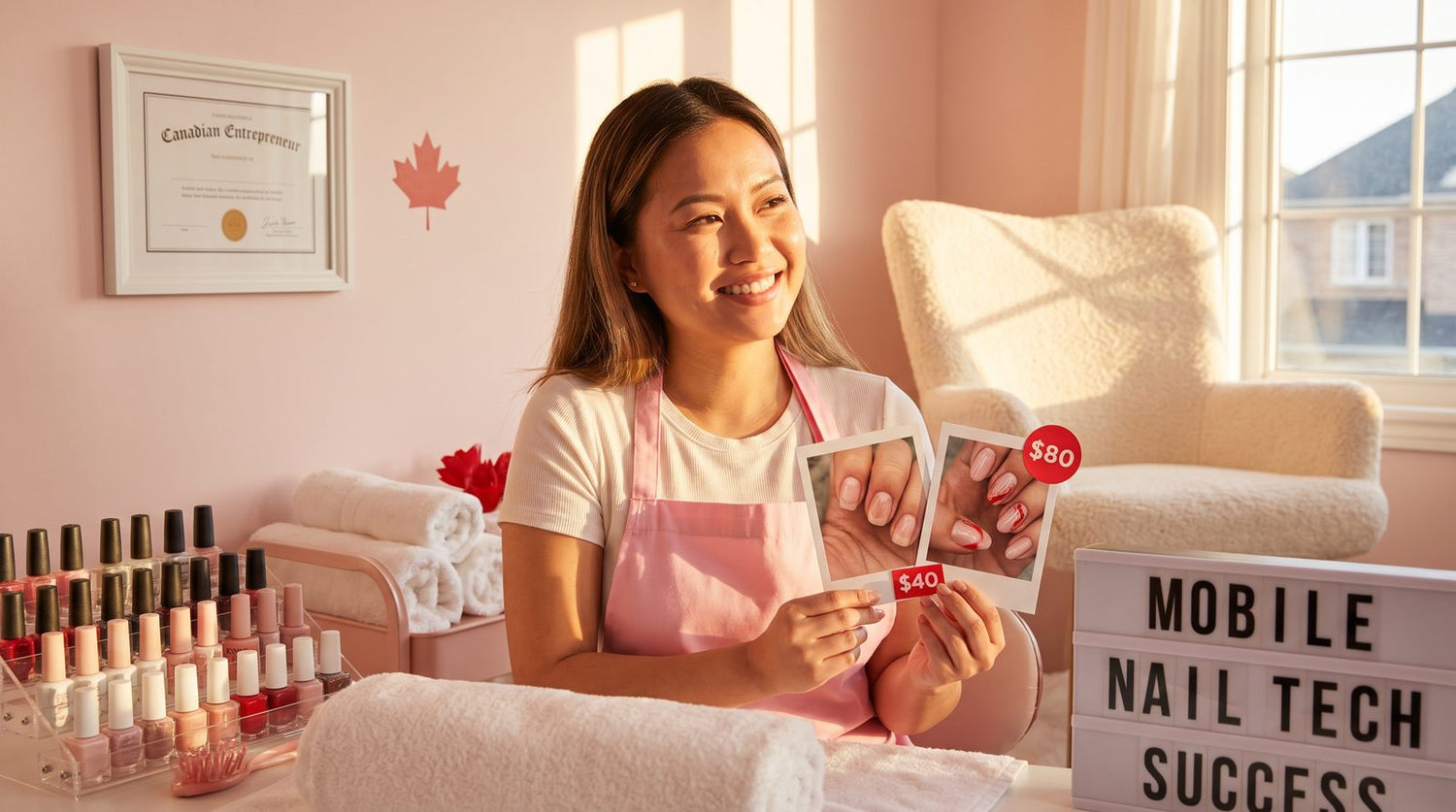 How a Mobile Tech in Calgary Doubled Her Income with the M1 — NailPrinter.ca