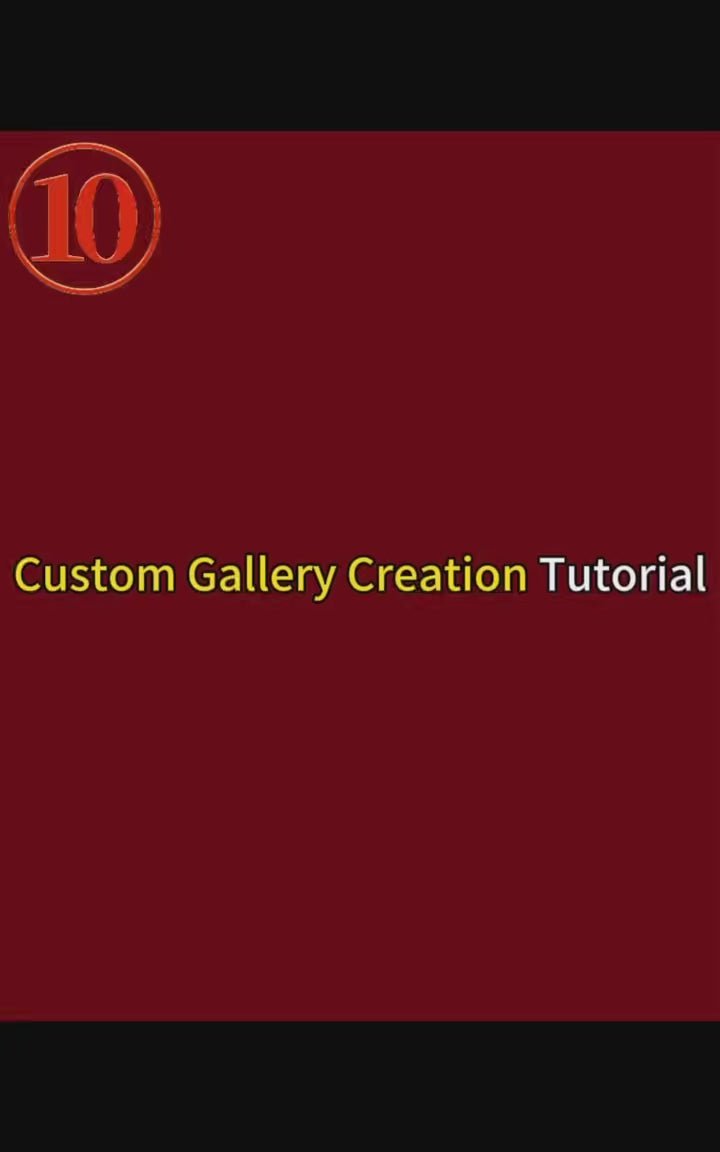 Tutorial 10: creating a custom gallery